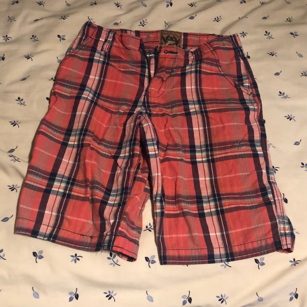 Red Carmel shorts